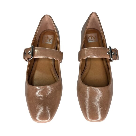 Dv Dolce Vita Women's Mellie Buckle Strap Mary Jane Flats - Latte - Picture 1 of 10